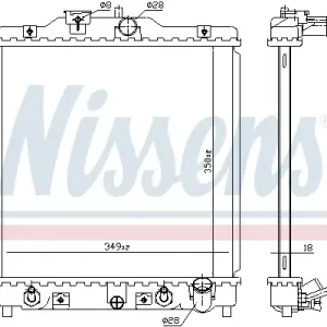 Preisknaller NISSENS 633081 - Kühler, Motorkühlung - ** FIRST FIT **