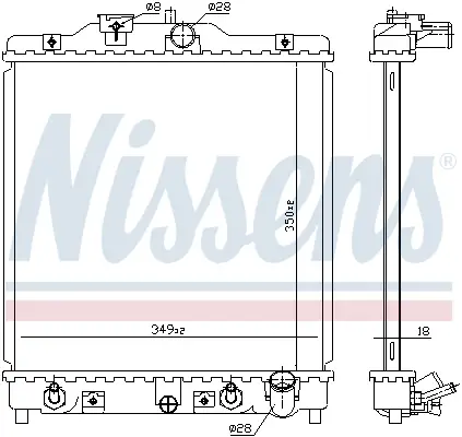 Preisknaller NISSENS 633081 - Kühler, Motorkühlung - ** FIRST FIT **