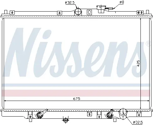 NISSENS 63346 - Kühler, Motorkühlung Abverkauf