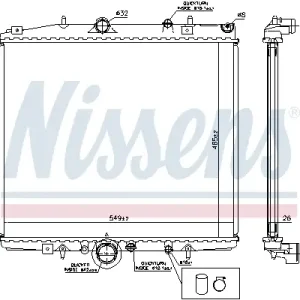 Meistverkauft NISSENS 63695A - Kühler, Motorkühlung - ** FIRST FIT **