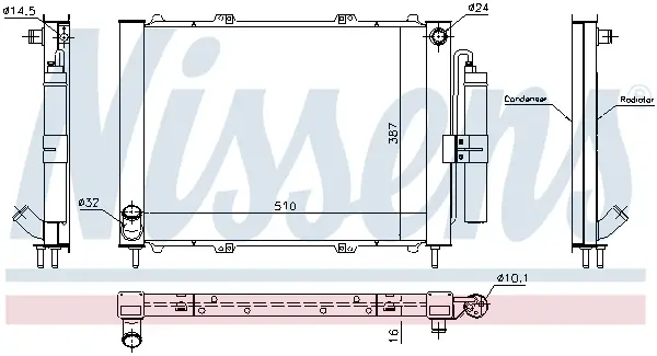 Sale NISSENS 637637 - Kühlmodul