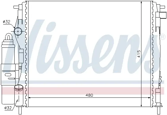 NISSENS 63773 - Kühlmodul Markenprodukt