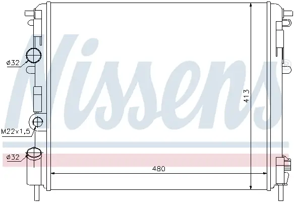 NISSENS 63794 - Kühler, Motorkühlung Direkt Vom Hersteller