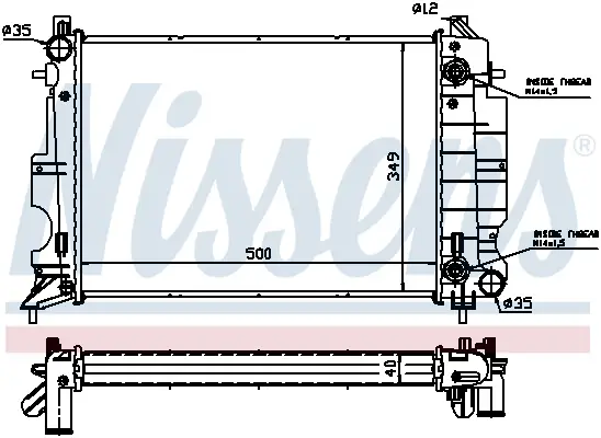 NISSENS 64034A - Kühler, Motorkühlung Nur Für Kurze Zeit