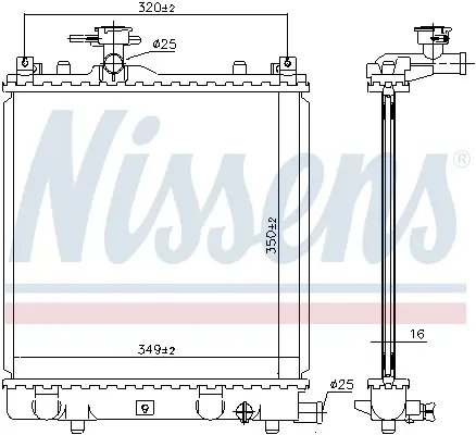 Sonderaktion NISSENS 64175A - Kühler, Motorkühlung