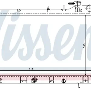 Neu NISSENS 64186 - Kühler, Motorkühlung