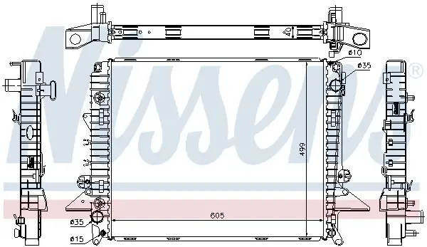 NISSENS 64321A - Kühler, Motorkühlung Sofort Bestellen