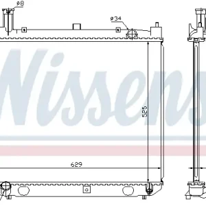 Jetzt Kaufen NISSENS 64858A - Kühler, Motorkühlung - ** FIRST FIT **