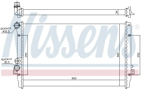 NISSENS 65012 - Kühler, Motorkühlung Solange Der Vorrat Reicht