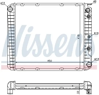NISSENS 65520A - Kühler, Motorkühlung Wochenendangebot