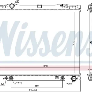 Sonderangebot NISSENS 66777 - Kühler, Motorkühlung