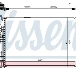 Ausverkauf NISSENS 67186 - Kühler, Motorkühlung