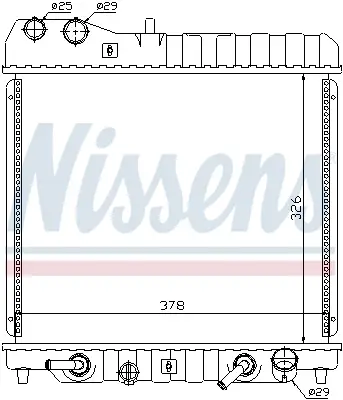 NISSENS 68111 - Kühler, Motorkühlung Markenware