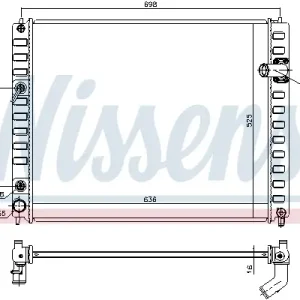 Begrenztes Angebot NISSENS 681208 - Kühler, Motorkühlung