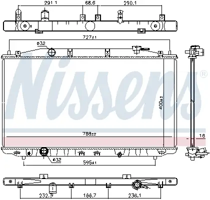 NISSENS 681373 - Kühler, Motorkühlung - ** FIRST FIT ** Online Kaufen