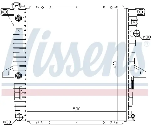 Markenprodukt NISSENS 69203 - Kühler, Motorkühlung