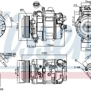Günstig NISSENS 89599 - Kompressor, Klimaanlage - ** FIRST FIT **