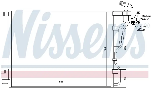 Billig NISSENS 940245 - Kondensator, Klimaanlage