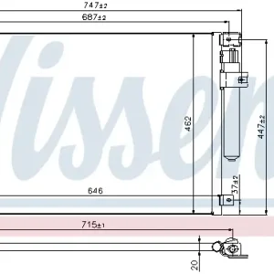 Günstig NISSENS 940348 - Kondensator, Klimaanlage - ** FIRST FIT **