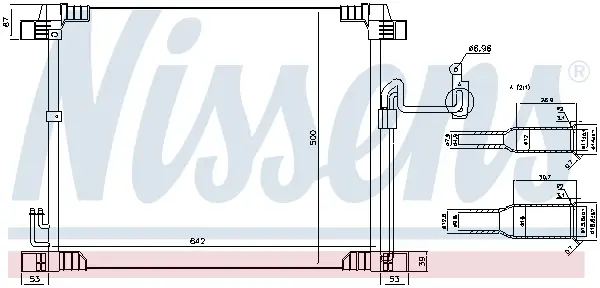 Knallerangebot NISSENS 940616 - Kondensator, Klimaanlage