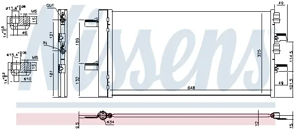 Geprüft NISSENS 940741 - Kondensator, Klimaanlage - ** FIRST FIT **