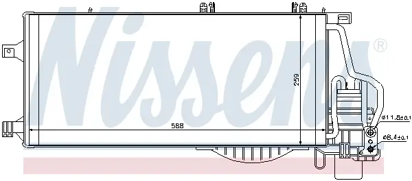 Bestseller NISSENS 94548 - Kondensator, Klimaanlage