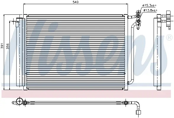 NISSENS 94605 - Kondensator, Klimaanlage - ** FIRST FIT ** Must-Have