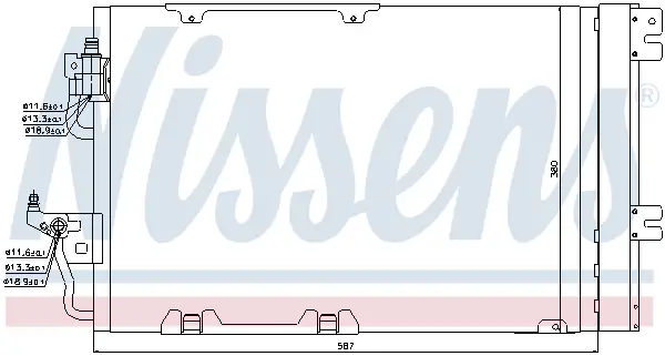 Expressversand NISSENS 94807 - Kondensator, Klimaanlage - ** FIRST FIT **