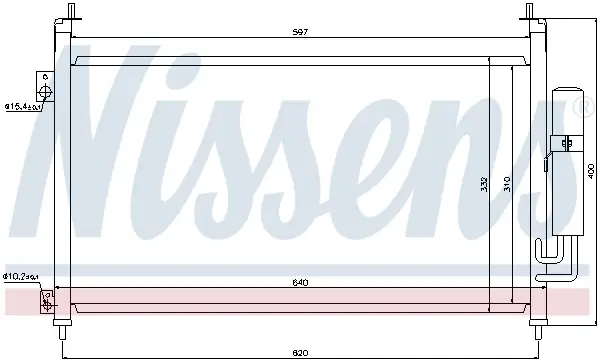 Preisreduziert NISSENS 94875 - Kondensator, Klimaanlage - ** FIRST FIT **