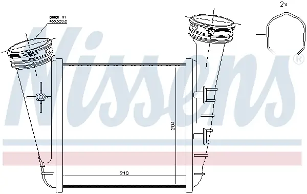 NISSENS 96468 - Ladeluftkühler - ** FIRST FIT ** Knallerangebot
