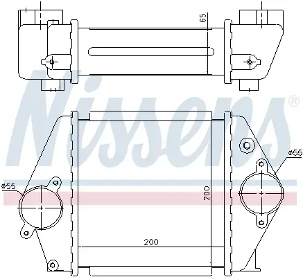 Preiswert NISSENS 96570 - Ladeluftkühler - ** FIRST FIT **