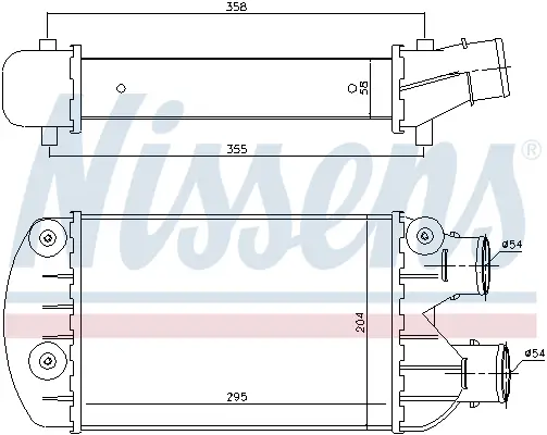 NISSENS 96701 - Ladeluftkühler - ** FIRST FIT ** Neue Ware