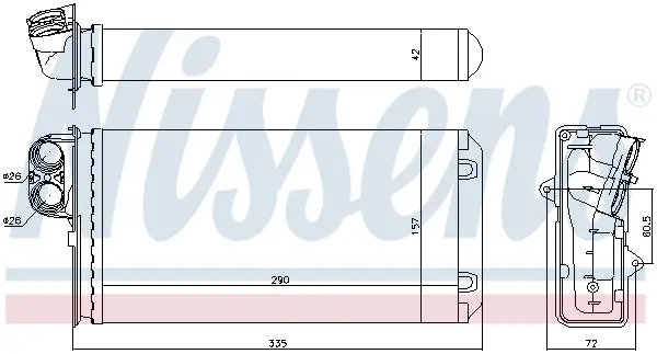 NISSENS 72937 - Wärmetauscher, Innenraumheizung Bestpreis