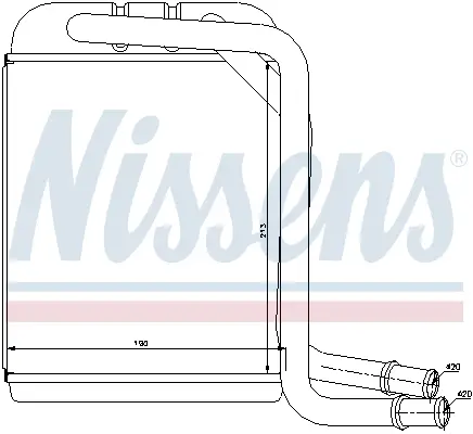 NISSENS 73976 - Wärmetauscher, Innenraumheizung Neu Im Sortiment