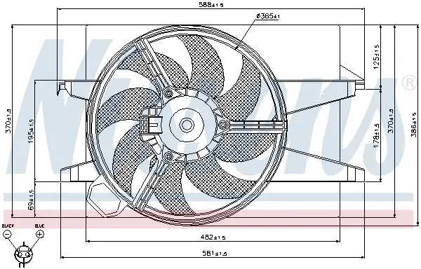 NISSENS 85032 - Lüfter, Motorkühlung Letzte Chance