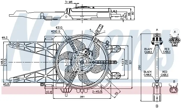 NISSENS 85051 - Lüfter, Motorkühlung Neue Kollektion