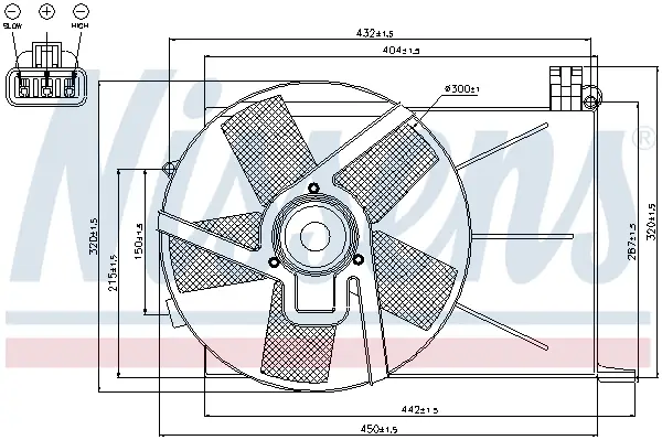 NISSENS 85193 - Lüfter, Motorkühlung Preisreduziert