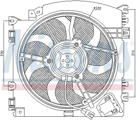 NISSENS 85598 - Lüfter, Motorkühlung Sonderangebot