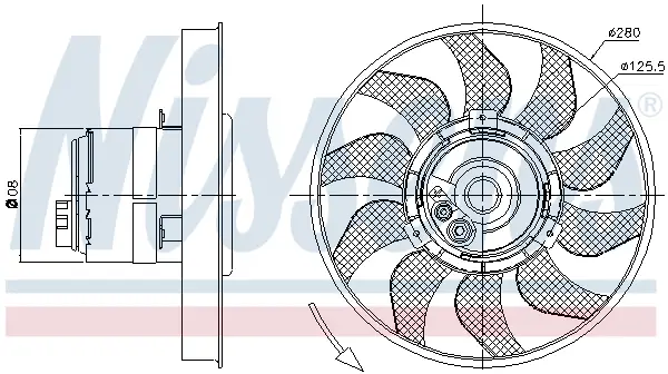 Neue Kollektion NISSENS 85619 - Lüfter, Motorkühlung