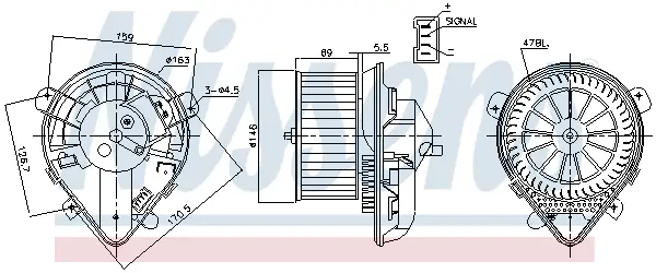 NISSENS 87179 - Innenraumgebläse Beliebt