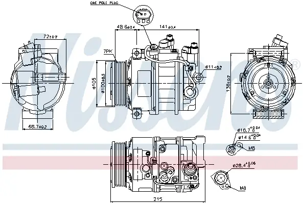 Beliebt NISSENS 89520 - Kompressor, Klimaanlage - ** FIRST FIT **