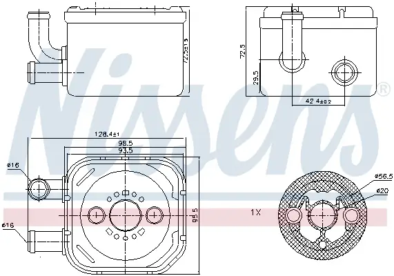 NISSENS 90654 - Ölkühler, Motoröl - ** FIRST FIT ** Direktkauf