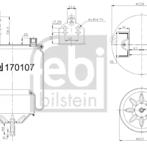 Ausverkauf FEBI BILSTEIN 170107 - Federbalg, Luftfederung