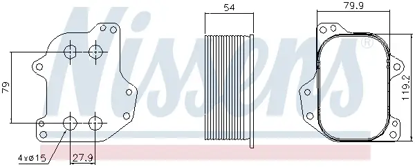 Bestseller NISSENS 90745 - Ölkühler, Motoröl - ** FIRST FIT **