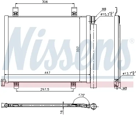 NISSENS 940254 - Kondensator, Klimaanlage - ** FIRST FIT ** Ausverkauf