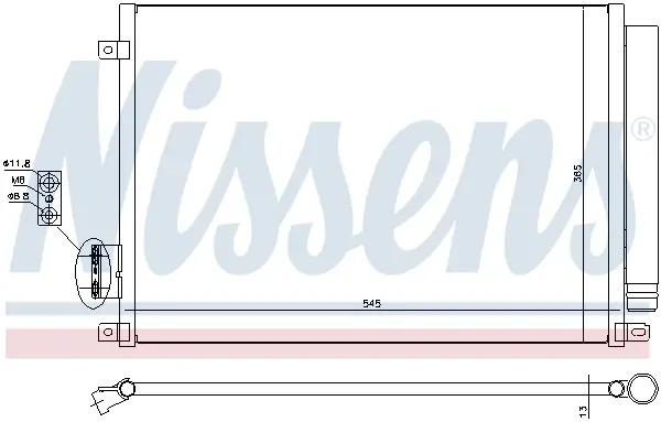 Sichere Zahlung NISSENS 940280 - Kondensator, Klimaanlage - ** FIRST FIT **