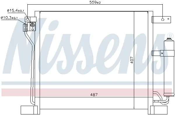 Markenprodukt NISSENS 940384 - Kondensator, Klimaanlage - ** FIRST FIT **