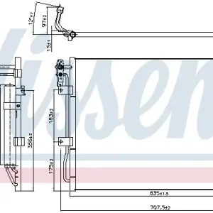 Neuheit NISSENS 940406 - Kondensator, Klimaanlage - ** FIRST FIT **