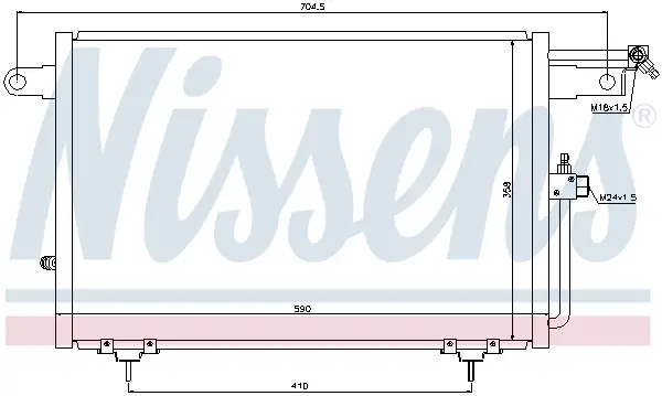 NISSENS 94213 - Kondensator, Klimaanlage Preisknaller