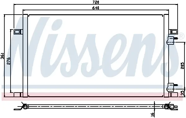 NISSENS 94386 - Kondensator, Klimaanlage Mega-Angebot